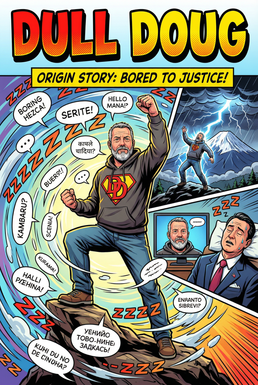 Generated superhero comic